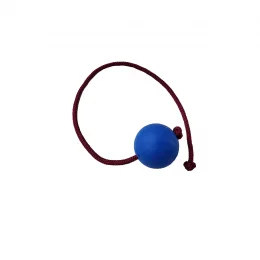 Bola de Borracha Macia Pequena Lisa com Corda